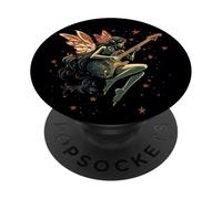 Disfraz de hada Groovy tocando una melodía de guitarra salvaje PopSockets PopGrip Adhesivo