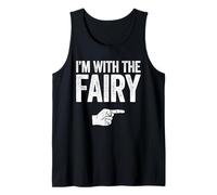 Disfraz de Hada I'm with The Fairy Shirt para Adultos, niños, Hombres y Mujeres Camiseta sin Mangas