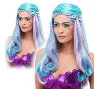 Disfraz De Hada Para Adultos Con Peluca De Sirena En Colores Pastel De Unicornio