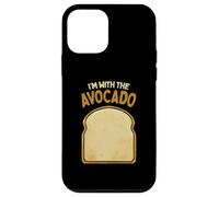 Disfraz de Halloween a juego con texto en inglés "I'm with the Avocado Toast" Carcasa para iPhone 12 mini