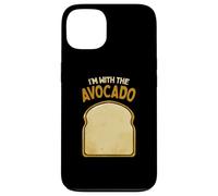 Disfraz de Halloween a juego con texto en inglés "I'm with the Avocado Toast" Carcasa para iPhone 13