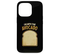 Disfraz de Halloween a juego con texto en inglés "I'm with the Avocado Toast" Carcasa para iPhone 13 Pro