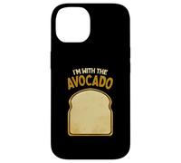 Disfraz de Halloween a juego con texto en inglés "I'm with the Avocado Toast" Carcasa para iPhone 14