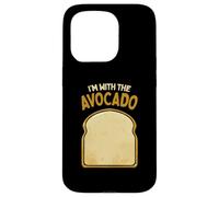 Disfraz de Halloween a juego con texto en inglés "I'm with the Avocado Toast" Carcasa para iPhone 15 Pro