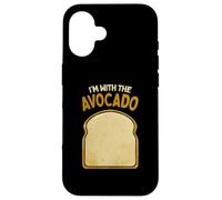 Disfraz de Halloween a juego con texto en inglés "I'm with the Avocado Toast" Carcasa para iPhone 16