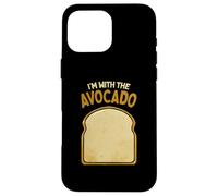Disfraz de Halloween a juego con texto en inglés "I'm with the Avocado Toast" Carcasa para iPhone 16 Pro Max