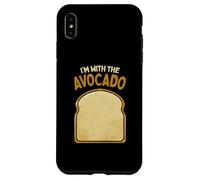Disfraz de Halloween a juego con texto en inglés "I'm with the Avocado Toast" Carcasa para iPhone XS Max