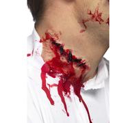 Disfraz De Halloween Con Costuras De Látex Sangrientas Gore Herida Zombie FX