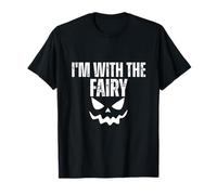 Disfraz de Halloween con la Frase I'm with The Fairy Easy Camiseta