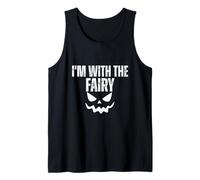 Disfraz de Halloween con la Frase I'm with The Fairy Easy Camiseta sin Mangas