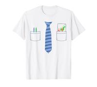 Disfraz de Halloween Day Trader con Corbata para los fanáticos del Comercio Camiseta gráfica económica
