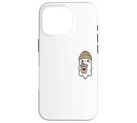 Disfraz de Halloween de café helado retro fantasma de temporada espeluznante Carcasa para iPhone 16 Pro