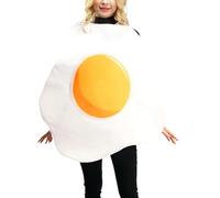 Disfraz de Halloween de Comida para Adultos - Divertido Cosplay De Tocino Y Huevo Escalfado - Ropa de Role Play con Diseño de Comida | Para Creadores De Contenido En Redes Sociales Carnaval Actuacione