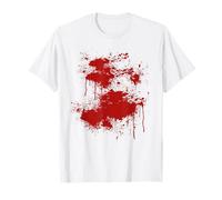 Disfraz de Halloween de Herida sangrienta, Zombi de Lesiones de Salpicaduras de Sangre Camiseta