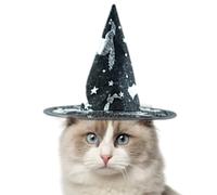 Disfraz de Halloween de Mascota - Cat Witch Outfit | Disfraz de Perro pequeño | Accesorio de Mascotas con Correa elástica | Capas de mascotaas no Tejidas | Halloween Party Busque para mascotass