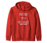 Disfraz de Halloween de Pretend I'm Hot Sauce Lazy Easy Sudadera con Capucha