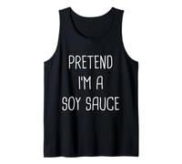 Disfraz de Halloween de Pretend I'm Soy Sauce Lazy Easy Camiseta sin Mangas