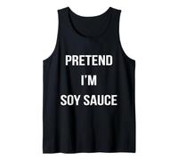 Disfraz de Halloween de Pretend I'm Soy Sauce Lazy Easy Camiseta sin Mangas