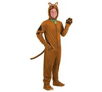 Disfraz de Halloween de Scooby Doo para hombre, overol con tocado, guantes y cola adjuntos, licencia oficial M