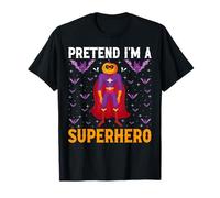 Disfraz de Halloween de último Minuto con Texto en inglés I'm A Superhero Lazy Last Minute Camiseta