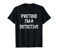 Disfraz de Halloween de último minuto de simulación soy un detective Camiseta