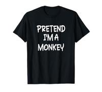 Disfraz de Halloween de último Minuto de simulación Soy un Mono Perezoso Camiseta