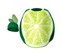 Disfraz de Halloween - Disfraz Ultimate Lime Slice | Pull Over Jumpsuit | Realistic Lime Print Outfit With Hat Lightweight | For Men Family Friends Gathering Party Carnival Role-Playing Indoor