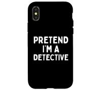 Disfraz de Halloween Divertido de fingir Que Soy un Detective Carcasa para iPhone X/XS
