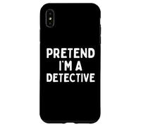 Disfraz de Halloween Divertido de fingir Que Soy un Detective Carcasa para iPhone XS MAX