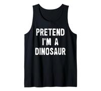 Disfraz de Halloween Divertido y fácil de Imaginar Que Soy un Dinosaurio Camiseta sin Mangas