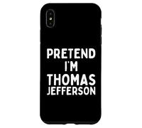 Disfraz de Halloween divertido y perezoso de fingir que soy Thomas Jefferson Carcasa para iPhone XS Max