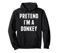 Disfraz de Halloween Divertido y Perezoso de fingir Que Soy un Burro Sudadera con Capucha