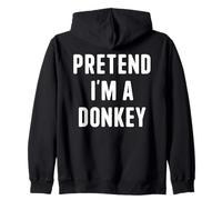 Disfraz de Halloween Divertido y Perezoso de fingir Que Soy un Burro Sudadera con Capucha