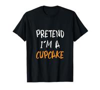 Disfraz de Halloween Divertido y Perezoso de fingir Que Soy un Cupcake Camiseta