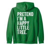Disfraz de Halloween Divertido y Perezoso de simulación Soy un árbol Feliz Sudadera con Capucha