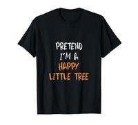 Disfraz de Halloween Divertido y Perezoso de simulación Soy un árbol pequeño Feliz Camiseta