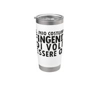 Disfraz de Halloween: Fingendo di Voler Essere Qui - Italiano Vaso térmico de acero inoxidable de doble pared