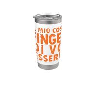 Disfraz de Halloween: Fingendo di Voler Essere Qui - Italiano Vaso térmico de acero inoxidable de doble pared