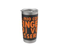 Disfraz de Halloween: Fingendo di Voler Essere Qui - Italiano Vaso térmico de acero inoxidable de doble pared