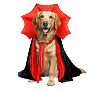 Disfraz de Halloween Golden Retriever, Capa de Vampiro Extra Grande para Gran Pastor alemán danés, Disfraces de Halloween para Perros Grandes, Talla XL (Vampiro)