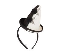 Disfraz de Halloween Harlequin Disfraz Payaso Pierrot Sombrero Mini Diadema