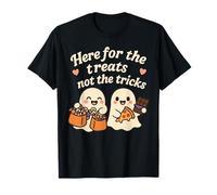 Disfraz de Halloween Here For The Treats Not The Tricks Camiseta