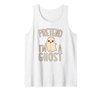 Disfraz de Halloween Kawaii de fingir Que Soy un Fantasma Camiseta sin Mangas