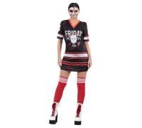 Disfraz De Halloween Licenciado Para Mujeres Viernes 13 Traje Elegante Adultos