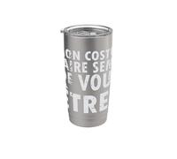 Disfraz de Halloween Mon Est Faire Semblant - Francés Vaso térmico de acero inoxidable de doble pared