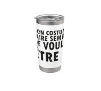Disfraz de Halloween Mon Est Faire Semblant - Francés Vaso térmico de acero inoxidable de doble pared