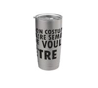 Disfraz de Halloween Mon Est Faire Semblant - Francés Vaso térmico de acero inoxidable de doble pared