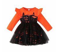 Disfraz De Halloween Niña Carnaval Niño Vestido De Calabaza Cosplay Lindo Naranja Disfraces De Halloween Bebé Disfraz Vestido Para Niñas Princesa Niños Divertido Disfraz De Bebé