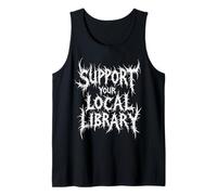 Disfraz de Halloween para apoyar tu Biblioteca Local Camiseta sin Mangas