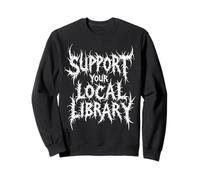 Disfraz de Halloween para apoyar tu Biblioteca Local Sudadera